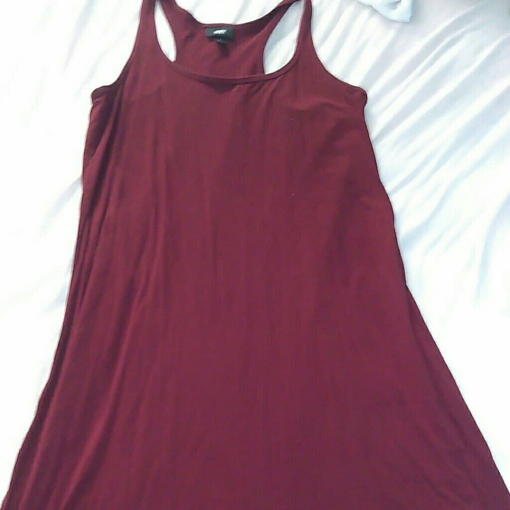 Burgundy Maxi Tank Top Dress